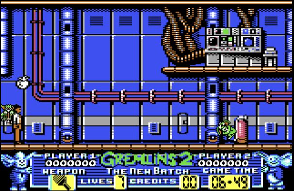 Gremlins 2 The New Batch - Commodore 64 game screenshot (1990) by Elite